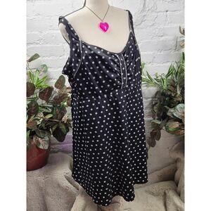 Roamans Polka Dot Swim Dress Plus Size 28 Modest Summer Beach‎ Vacation
